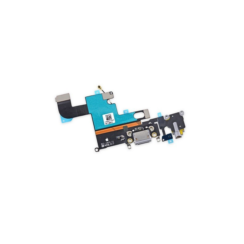 Iphone 6: Nappe de Prise d'Alimentation (connecteur de charge) + Prise casque (Jack) + Antenne GSM + Microphone