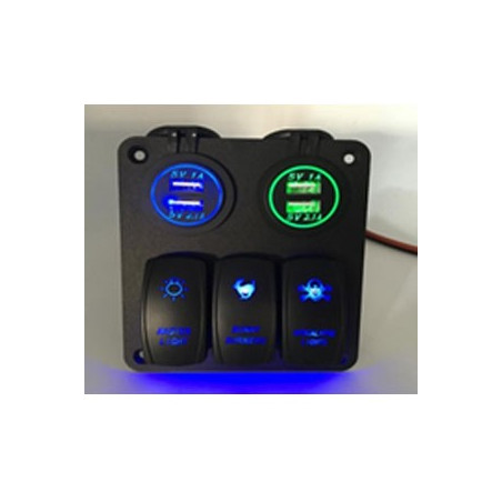 3 Gang etanche 12 V/24 V de voiture LED