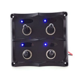 Panneau commutateur pour bateau LED bleu