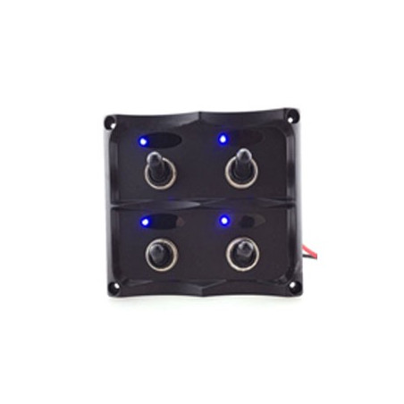 Panneau commutateur pour bateau LED bleu