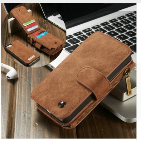 Portefeuille / Etuit iphone 6/6S Plus Simili-cuir Noir