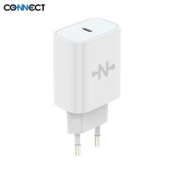 Chargeur Secteur Type-C CONNECT MC-CBC20W 20W Blanc - EMPLACEMENT: Z02 - B100 - E01
