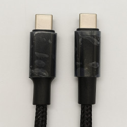 VONK CABLE TYPE-C vers TYPE-C  - TRESSE + AFFICHAGE 60W - EMPLACEMENT: